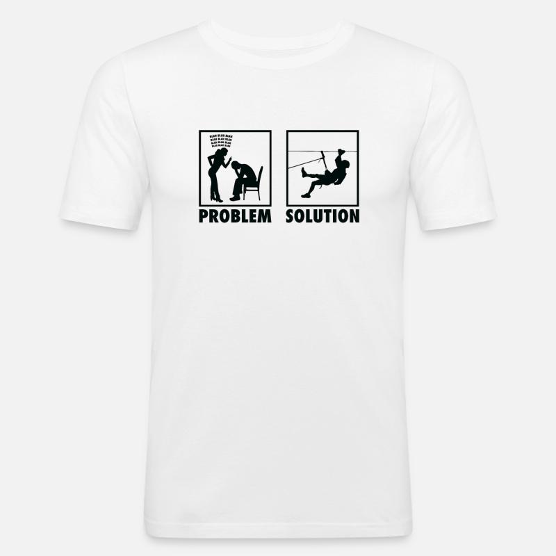 Mountain Climbing Mountain Climbers Statement - Männer Slim Fit T-Shirt - Weiß