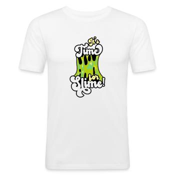 Schleim Pfütze Cool Cute Adorable für Slime Maker - Männer Slim Fit T-Shirt - Weiß - Vorne - Nik (191cm)