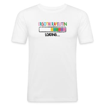 Ergotherapie Ergotherapeutin Ergotherapeut - Männer Slim Fit T-Shirt - Weiß - Vorne - Nik (191cm)