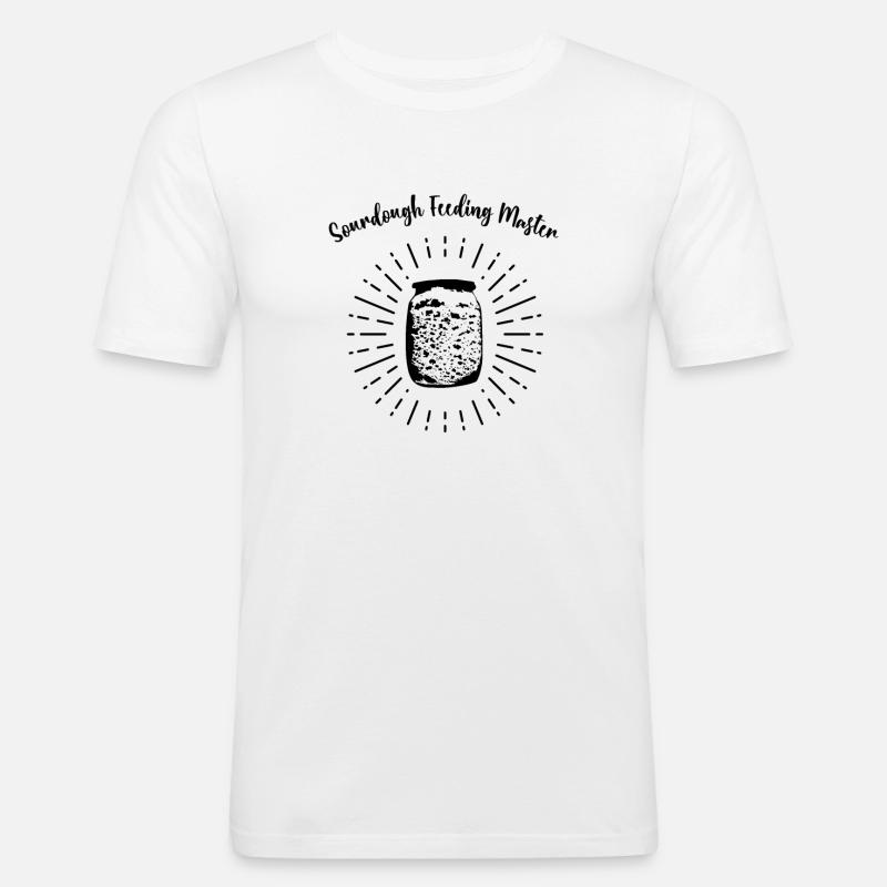 Baking Baker Sourdough Bread Master - Men's Slim Fit T-Shirt - white
