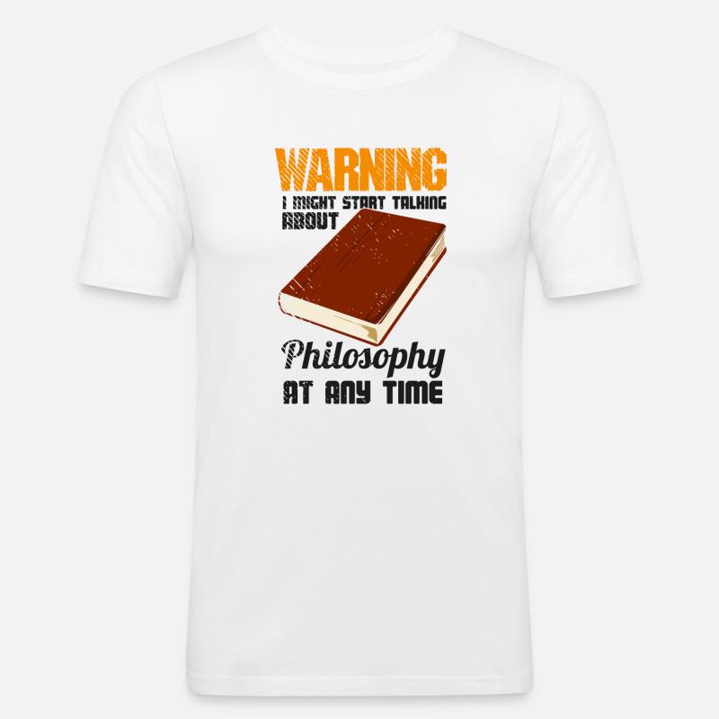 Philosophy Thinker Freethinker Philosopher - Men's Slim Fit T-Shirt - white