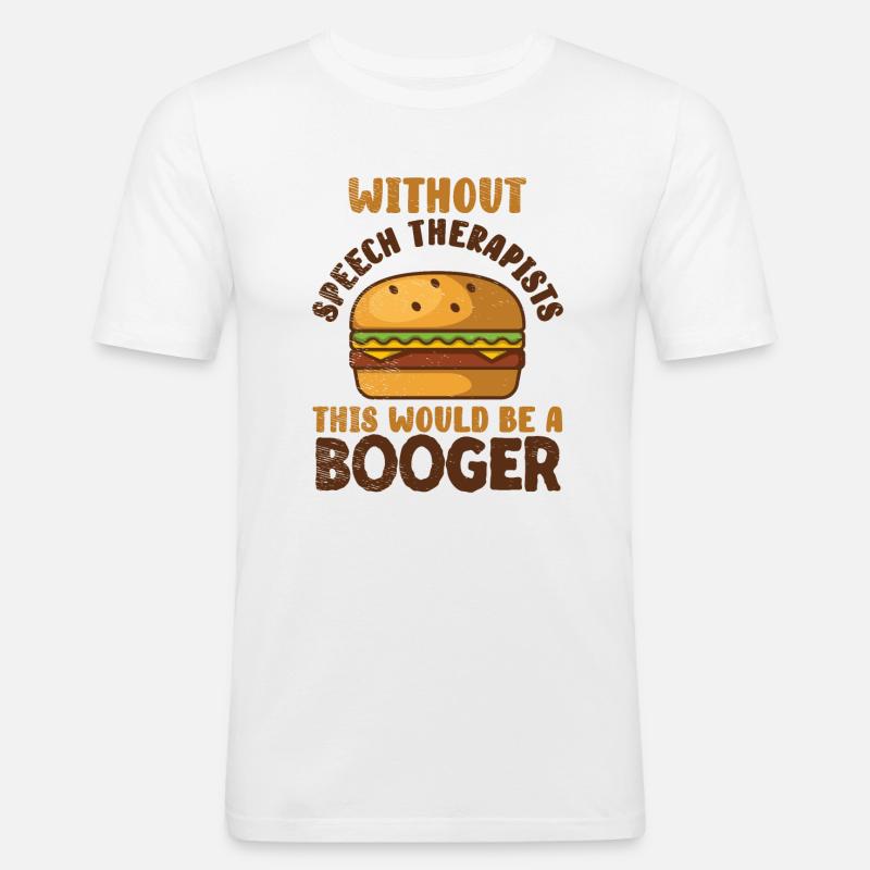 Sprachpathologe Logopäde Logopädie - Männer Slim Fit T-Shirt - Weiß