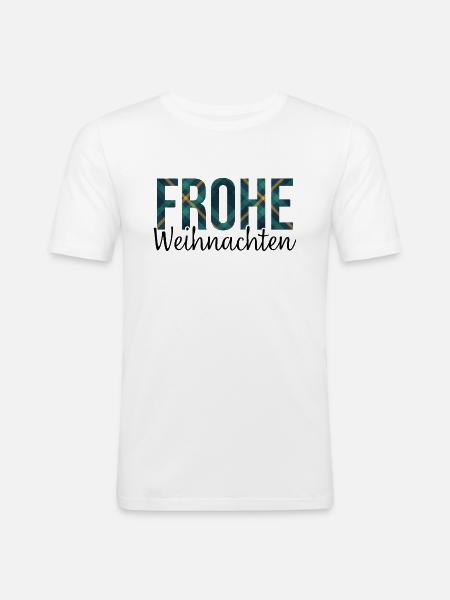 Merry Christmas - Men's Slim Fit T-Shirt - white