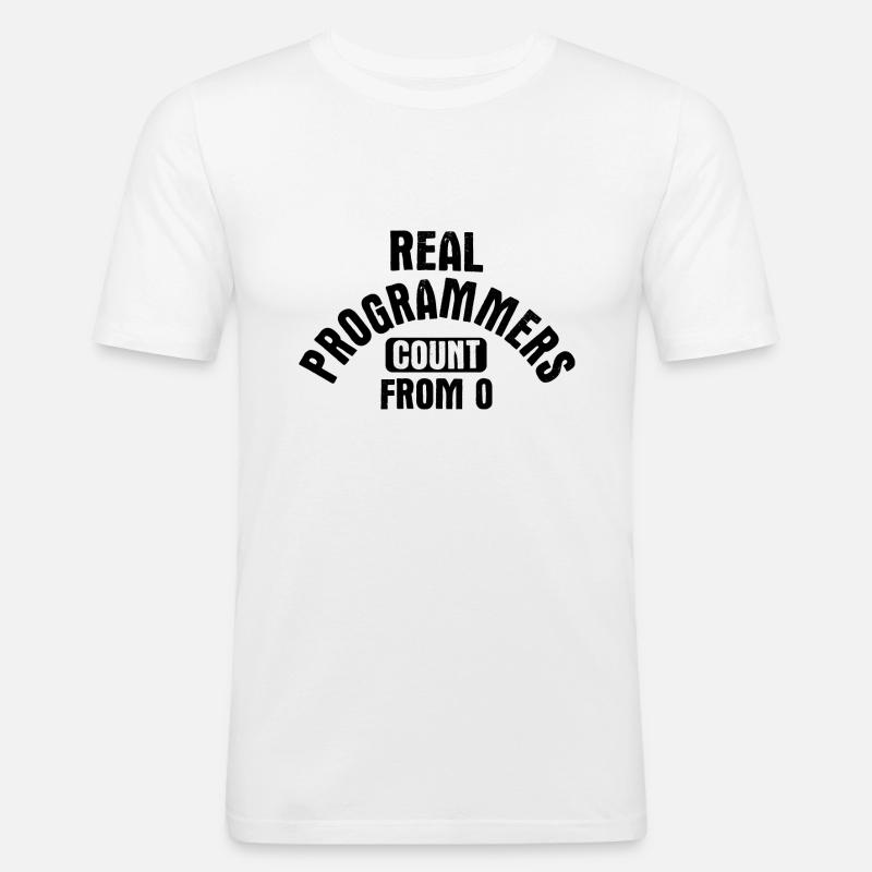 Software Ingenieur Informatiker Programmierer - Männer Slim Fit T-Shirt - Weiß