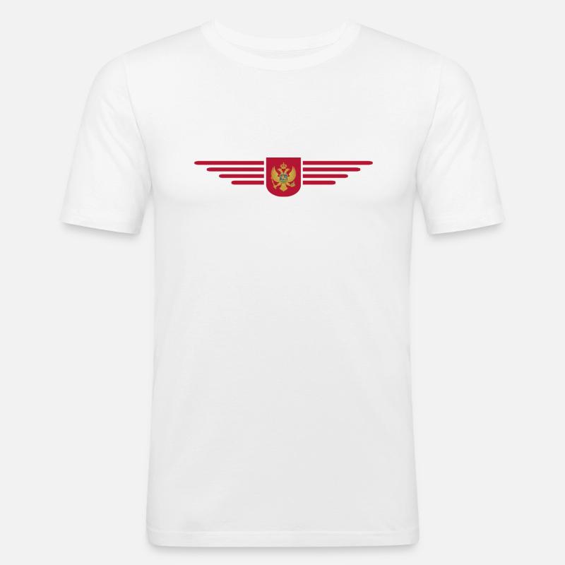 Montenegro Design – Balkan erleben - Männer Slim Fit T-Shirt - Weiß