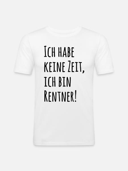 pensioners - Men's Slim Fit T-Shirt - white