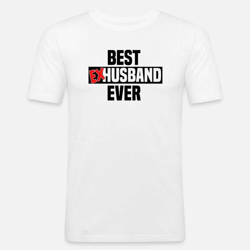 Scheidung Trennung Ehe Ex Scheidungsparty - Männer Slim Fit T-Shirt - Weiß