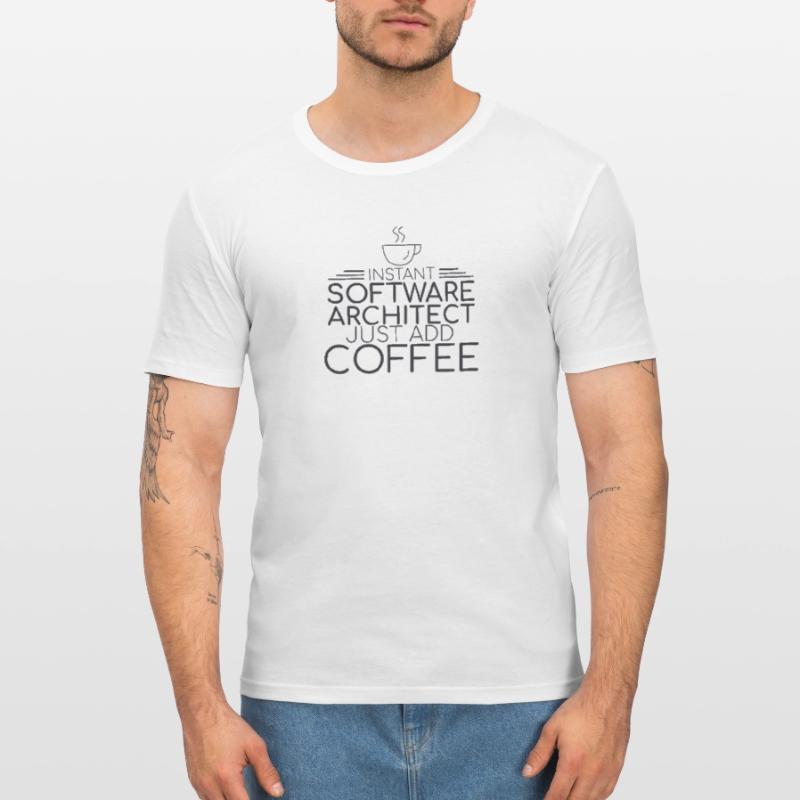 "Software Architect Coffee | Software Architecture" Men's Slim Fit T-Shirt