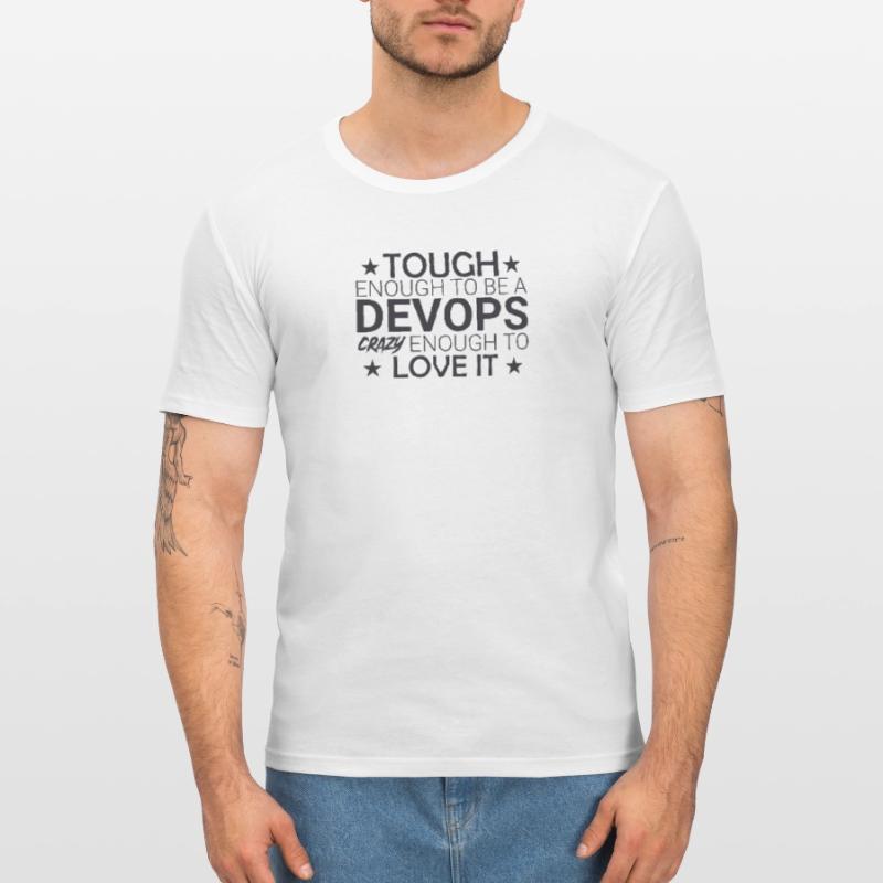 "DevOps Crazy | Software Development" Men's Slim Fit T-Shirt