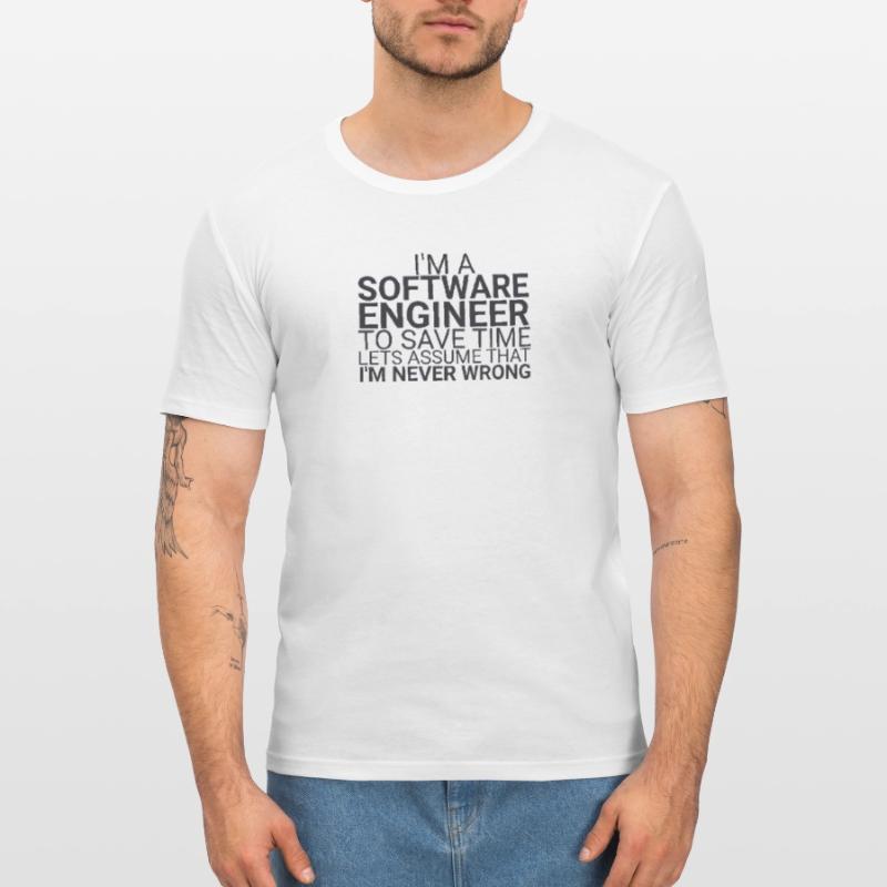 "Software Engineer Time | Programming" Männer Slim Fit T-Shirt