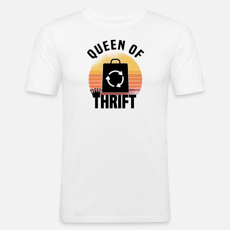 Secondhandladen Secondhand Öko Hipster Gebraucht - Männer Slim Fit T-Shirt - Weiß