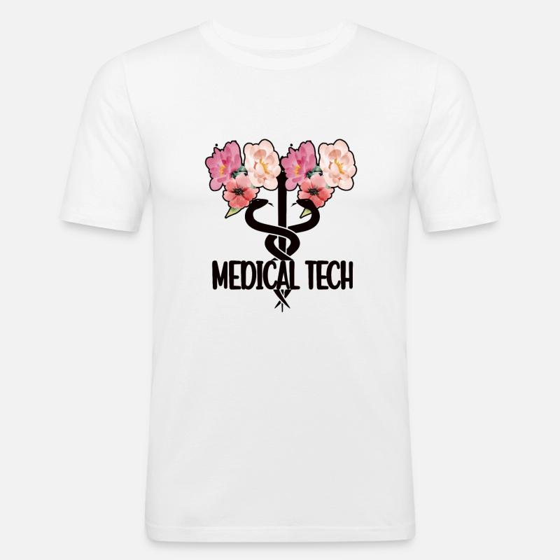 Medizinisch Technischer Assistent Medizintechniker - Männer Slim Fit T-Shirt - Weiß