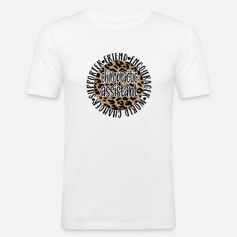 Chiropraktischer Assistent Chiropraktik-Assistent - Männer Slim Fit T-Shirt - Weiß