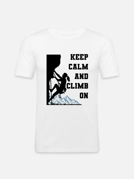 grimper - T-shirt près du corps Homme - blanc