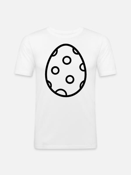 Easter Egg - Men's Slim Fit T-Shirt - white