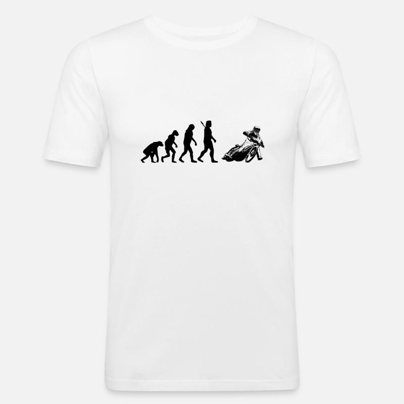 Evolution Speedway - T-shirt près du corps Homme - blanc