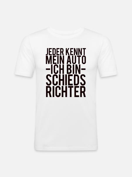 Referee saying - Men's Slim Fit T-Shirt - white