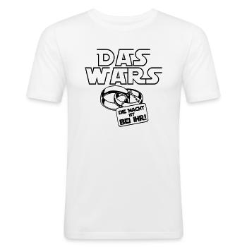Junggesellenabschied - das wars die macht ist (25) - Männer Slim Fit T-Shirt - Weiß - Vorne - Nik (191cm)