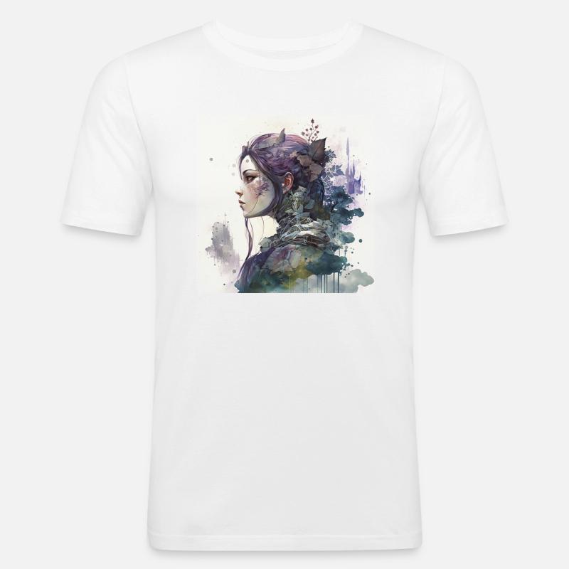 Lift heavy conquer weak - Männer Slim Fit T-Shirt - Weiß