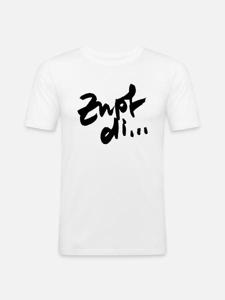 Zupf di... - Männer Slim Fit T-Shirt - Weiß