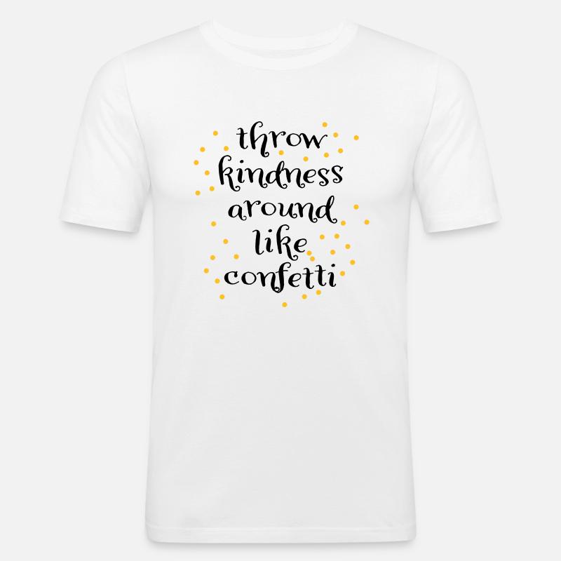 Liebe - Männer Slim Fit T-Shirt - Weiß