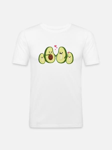 Avocat famille - grossesse - drôle - bébé - T-shirt près du corps Homme - blanc