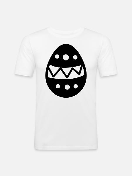 Easter Egg - Men's Slim Fit T-Shirt - white