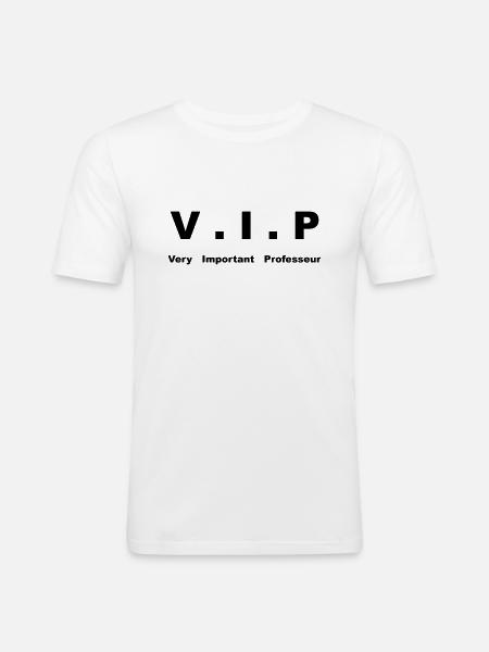 very important professeur - T-shirt près du corps Homme - blanc