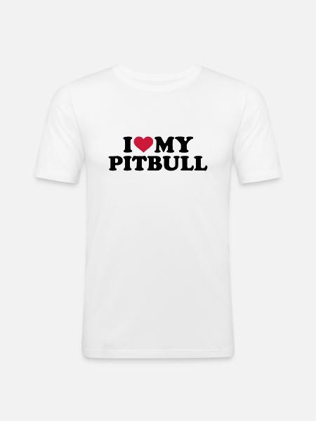 Pitbull - Männer Slim Fit T-Shirt - Weiß