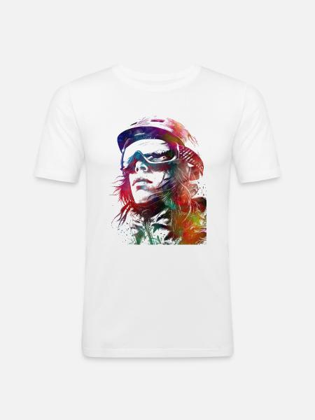Mountaineer sport art #sport - Men's Slim Fit T-Shirt - white