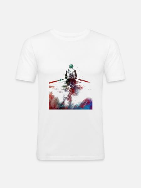 Kayaking sport art#kayaking - Men's Slim Fit T-Shirt - white