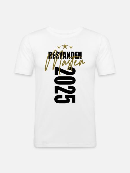 Master 2025 - Männer Slim Fit T-Shirt - Weiß