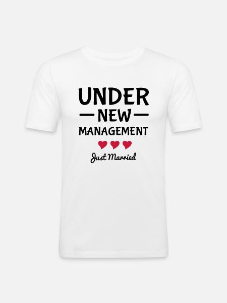 Married - Men's Slim Fit T-Shirt - white