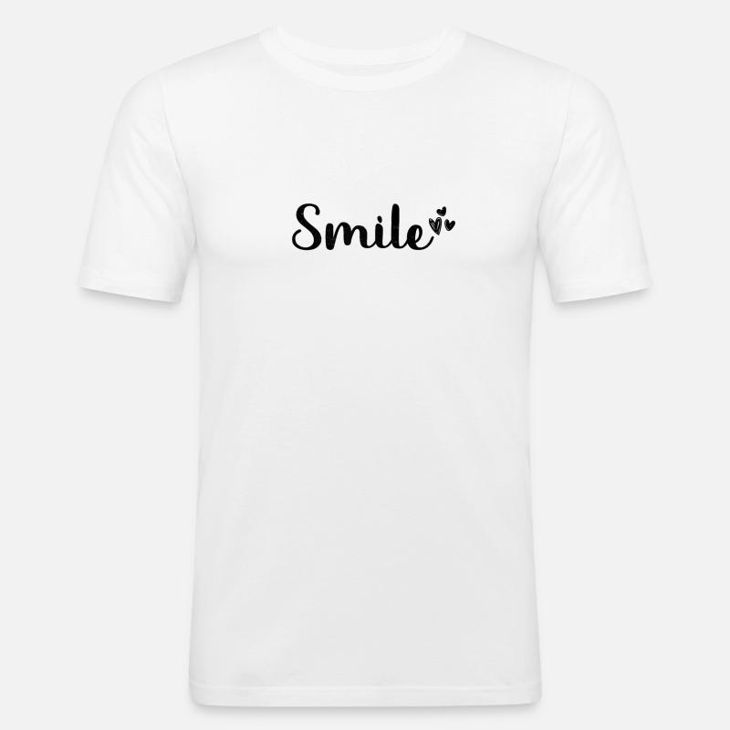 Sprüche - Männer Slim Fit T-Shirt - Weiß
