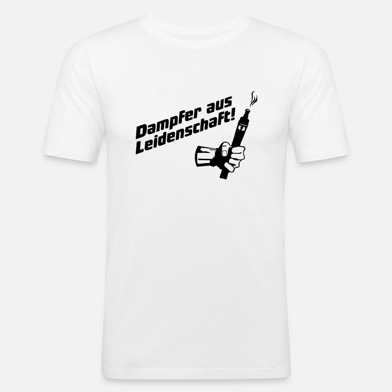 Leidenschaft - Männer Slim Fit T-Shirt - Weiß