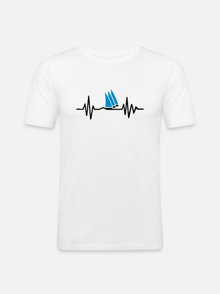 Sailing - Men's Slim Fit T-Shirt - white