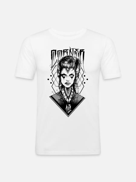 RITUAL GIRL WOMEN - Men's Slim Fit T-Shirt - white