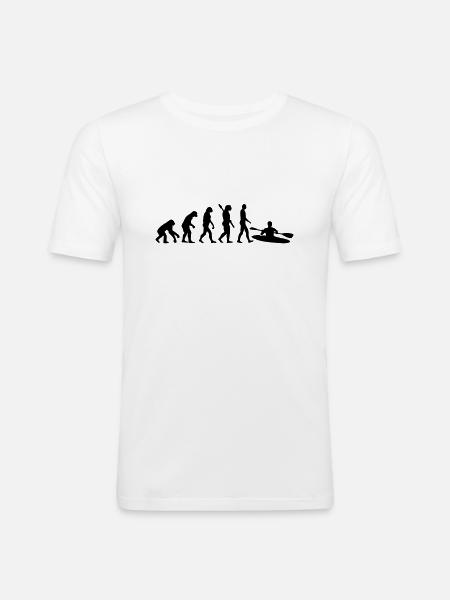 Evolution Kayak - Men's Slim Fit T-Shirt - white