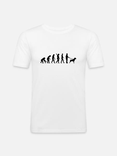 Rottweiler - Men's Slim Fit T-Shirt - white