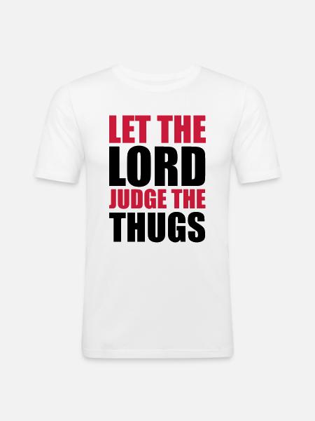Lord Judge The Thugs - Men's Slim Fit T-Shirt - white