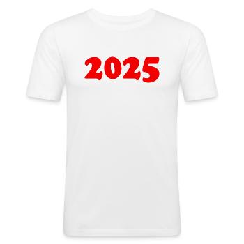 2025 - T-shirt près du corps Homme - blanc - Devant - Nik (191cm)
