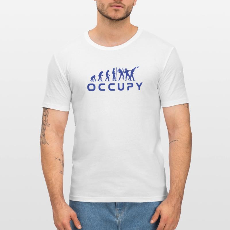 evolution_occupy Men's Slim Fit T-Shirt