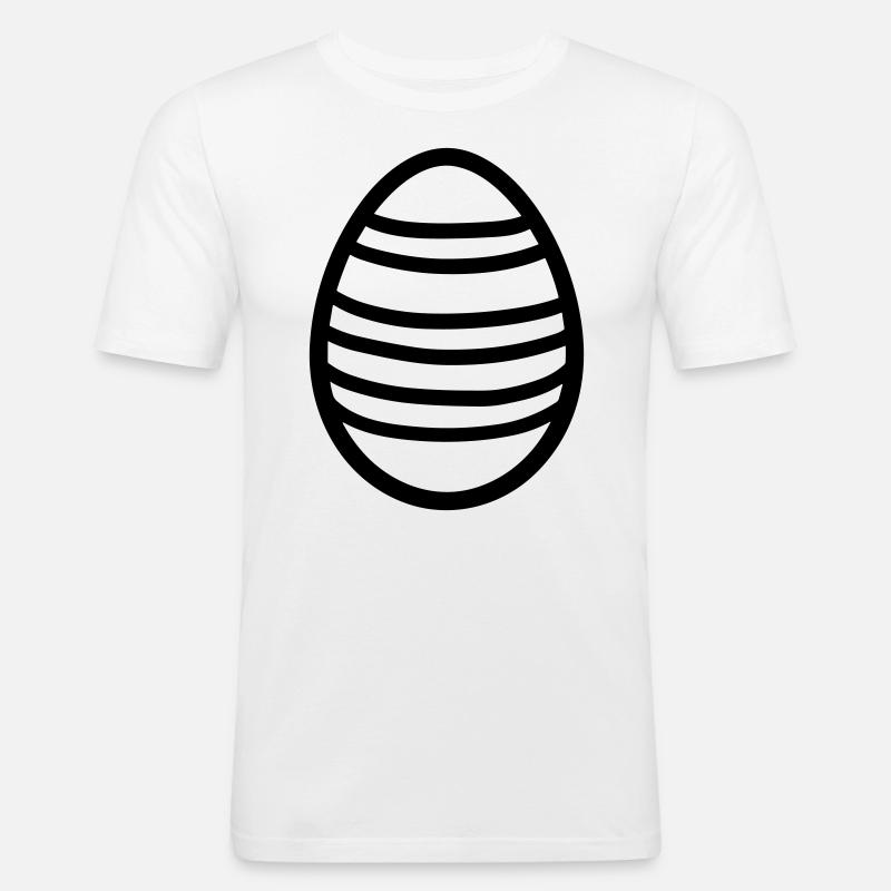 Easter Egg - Men's Slim Fit T-Shirt - white