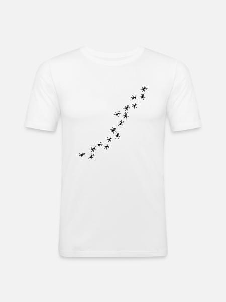 Ants - Men's Slim Fit T-Shirt - white