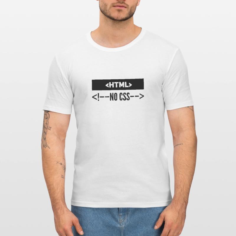 HTML Pas de CSS T-shirt près du corps Homme