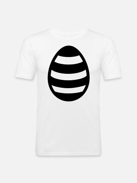 Egg - Men's Slim Fit T-Shirt - white