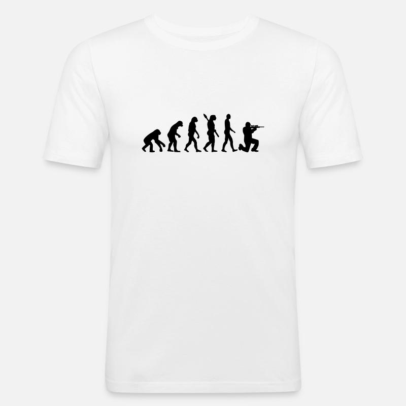 Airsoft - Männer Slim Fit T-Shirt - Weiß