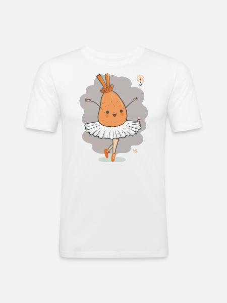 Dancing in the Spotlight - Men's Slim Fit T-Shirt - white