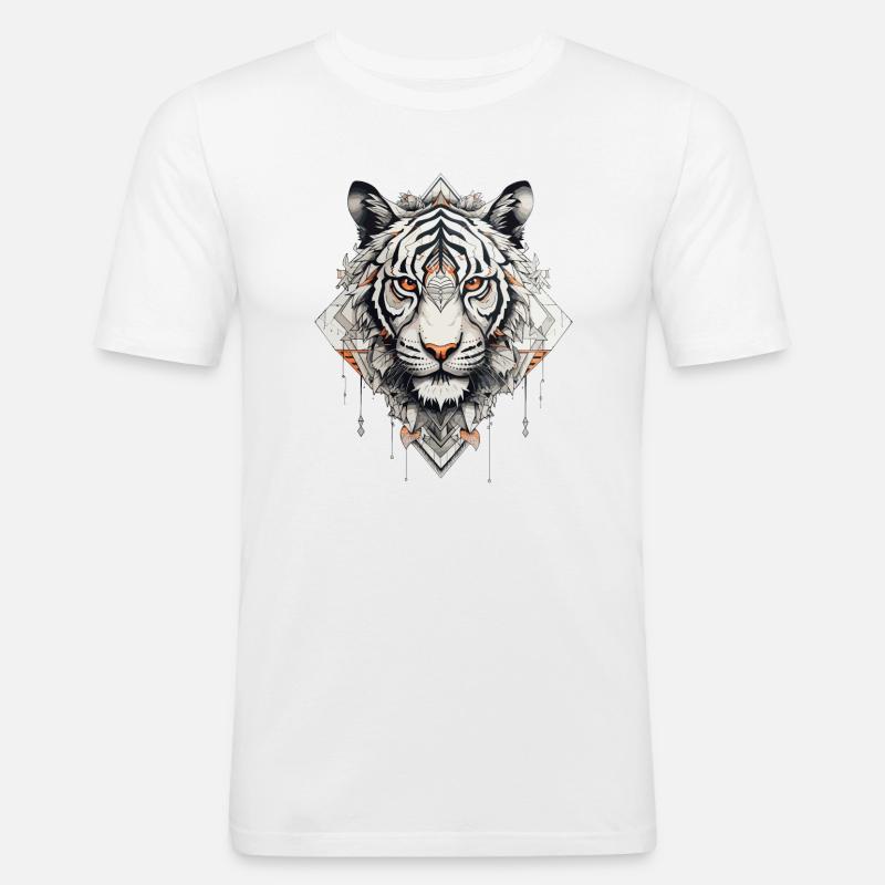 Tiger - Slim Fit T-shirt herr - vit