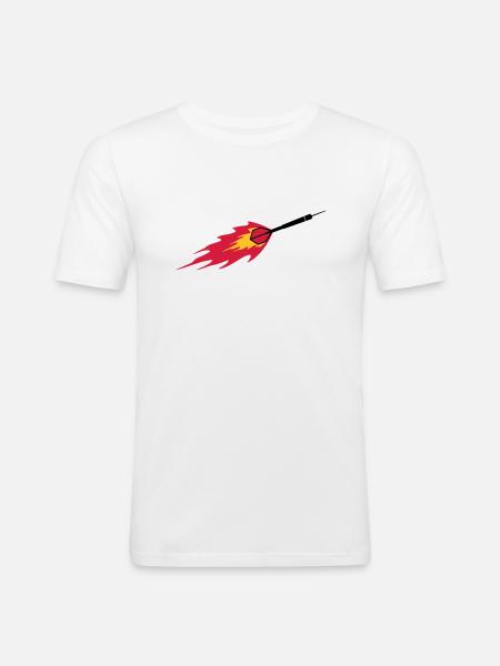 Dart Fire - T-shirt près du corps Homme - blanc